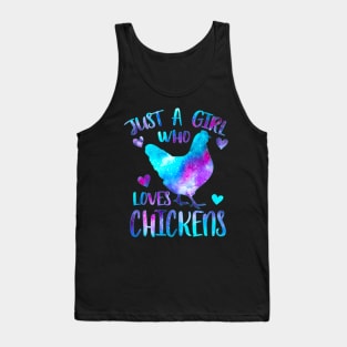 Just a girl who loves chickens Tank Top